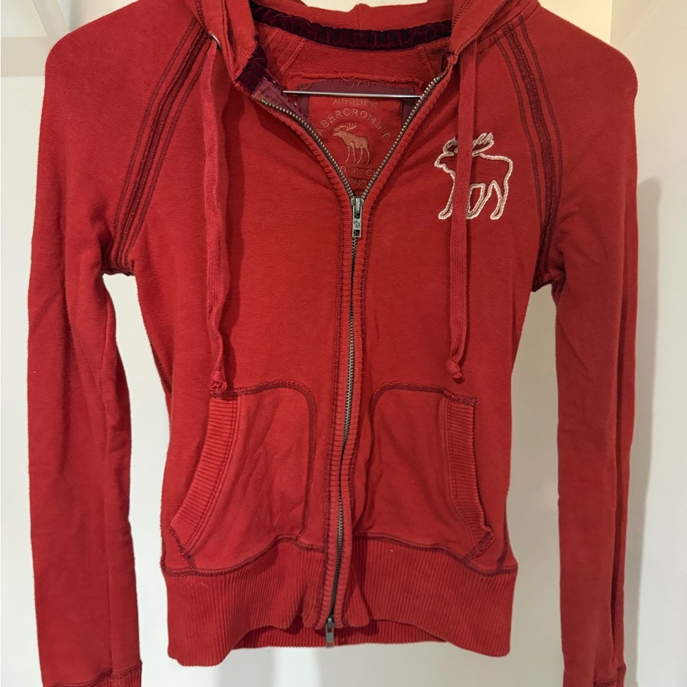 Abercrombie & Fitch Burgundy/Maroon Jacket